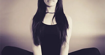 woman meditating seated