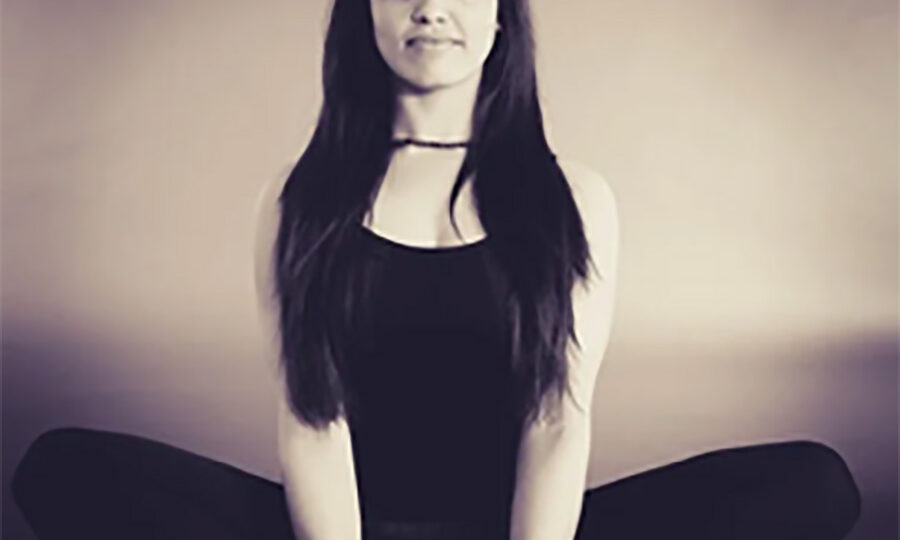 woman meditating seated